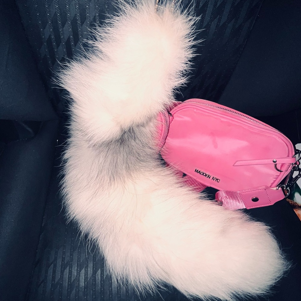 Real Fox Fur Keychain